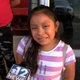 11-year-old Magdalena Gomez Gregorio speaks to reporters after learning that her father has been detained by ICE agents.